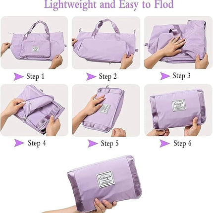 Expandable Folding Travel Bag for Women, Luggage Bag for Travel (Multicolor)