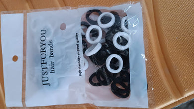 Small Ponytail Rubber Bands for Hair (Pack of 50 / Multicolour)