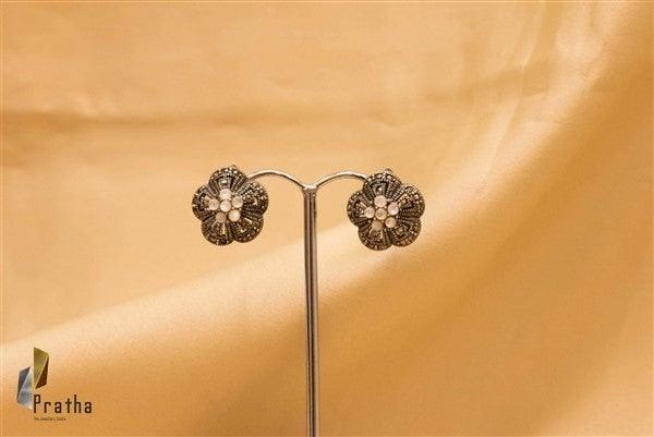 Marcasite Mother of Pearl Studds-1