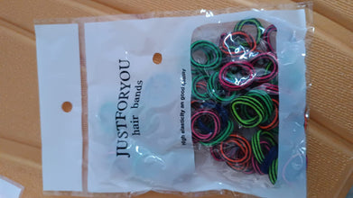 Small Ponytail Rubber Bands for Hair (Pack of 50 / Multicolour)