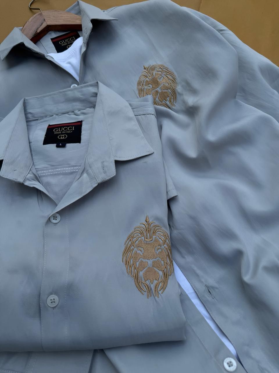 Gucci embroidery shirt