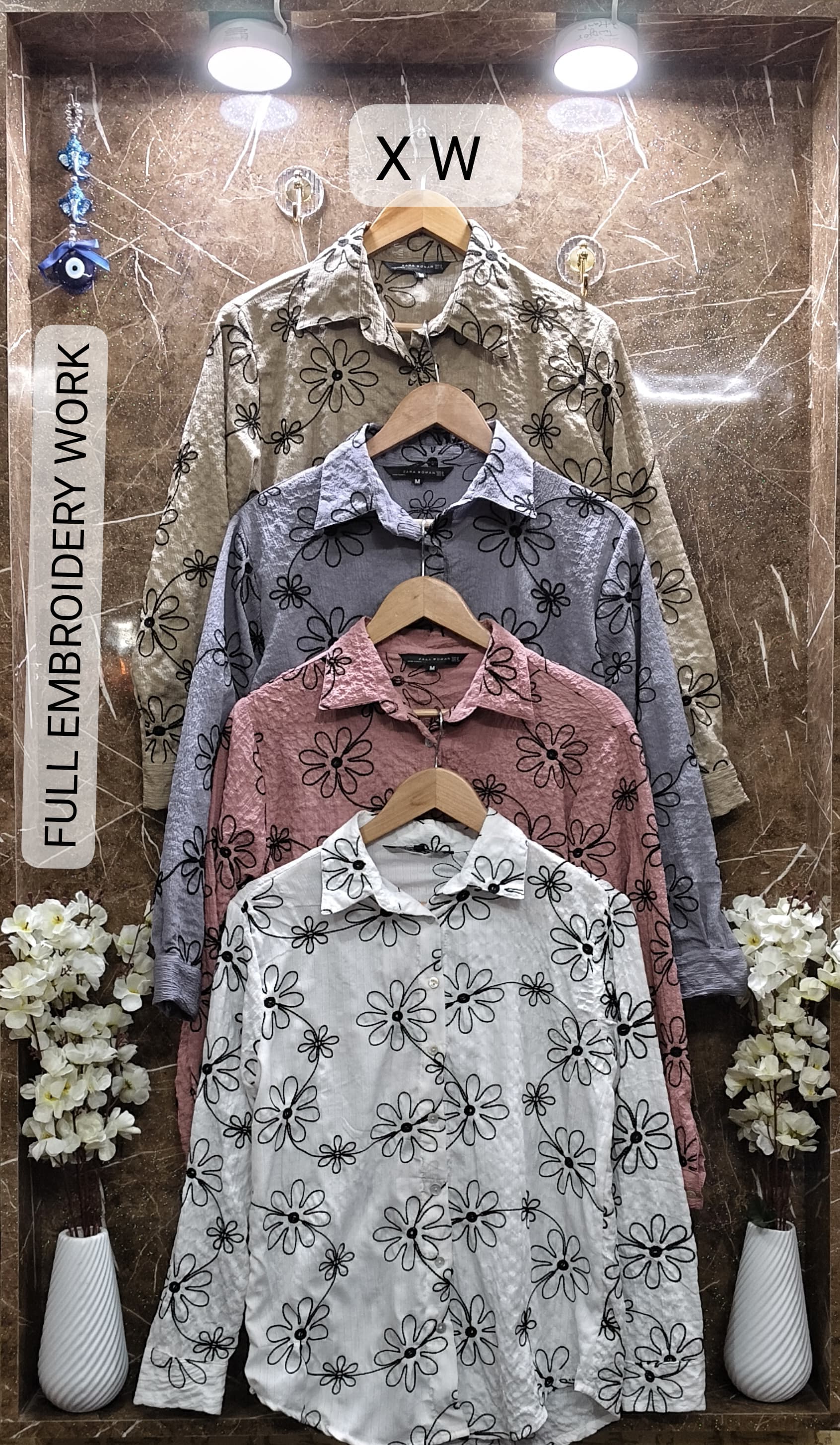Beautiful embroidery work Shirts
