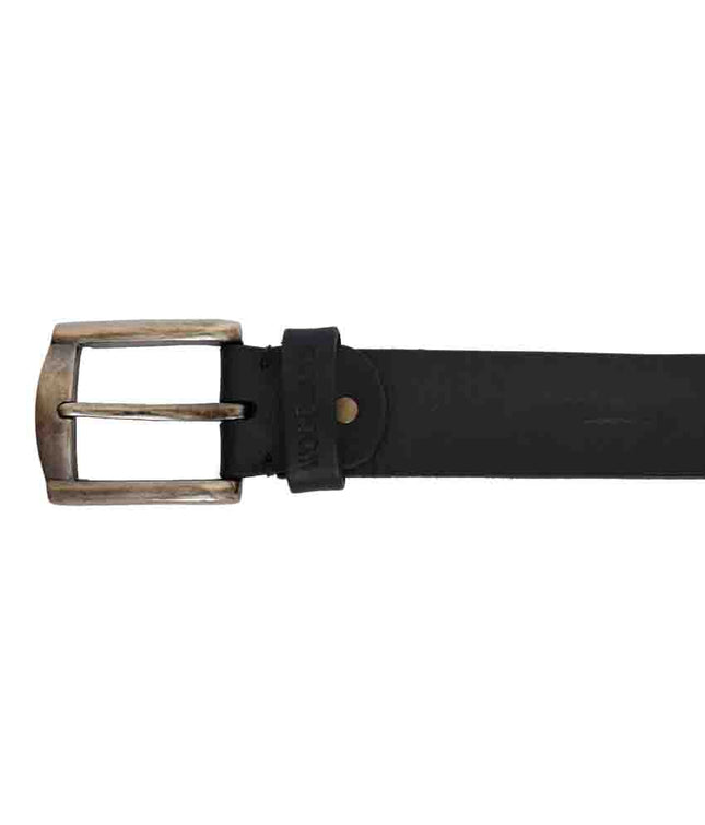 Black Leather Casual Belt