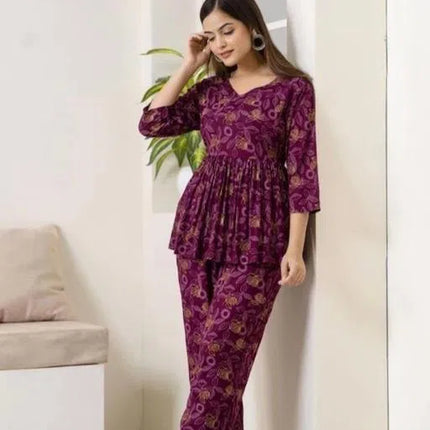 Women's Printed Co-Ord Set, Co-Ord Sets For Girls and WomenWomen's Printed Co-Ord Set, Co-Ord Sets For Girls and Women