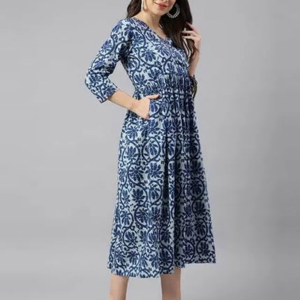 Women Solid Cotton Gown