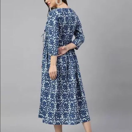 Women Solid Cotton Gown