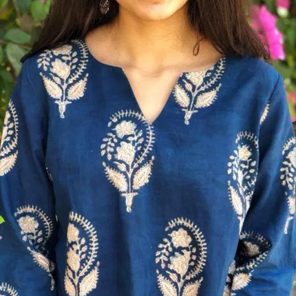 Trendy Fashionable block print Kurtis