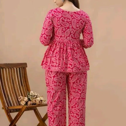 Women's Printed Co-Ord Set, Co-Ord Sets For Girls and Women