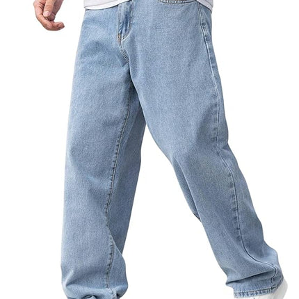 Blue Men Baggy Regular Fit Jeans