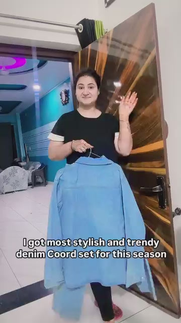 Stone Work Denim cord set