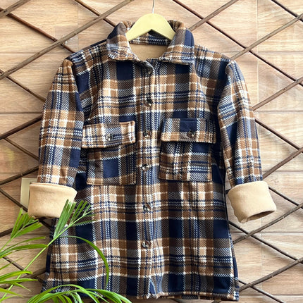Warm Check Shirts Women