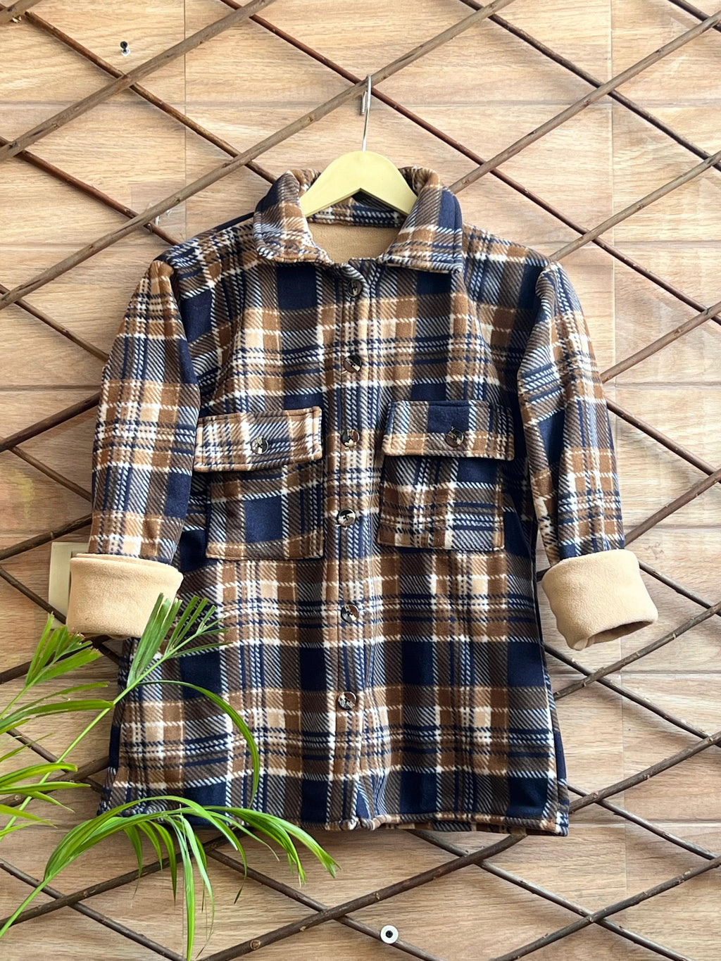 Warm Check Shirts Women