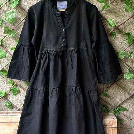 Black Denim Midi🖤