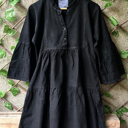 Black Denim Midi🖤