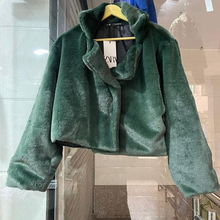 Warm Stylish Furr Coats Imported length 21