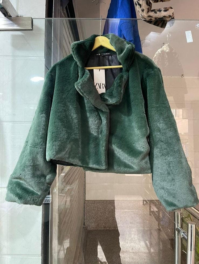 Warm Stylish Furr Coats Imported length 21