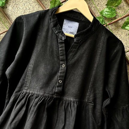 Black Denim Midi🖤