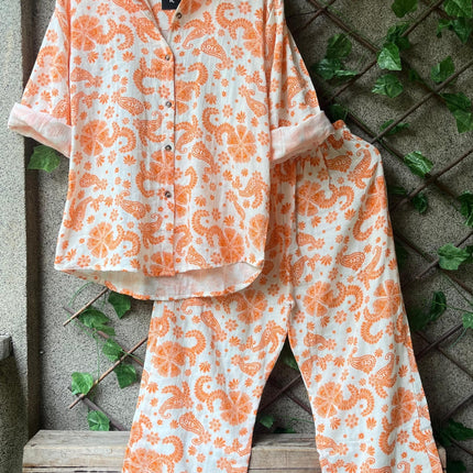 Printed Mul Mul Cord Sets