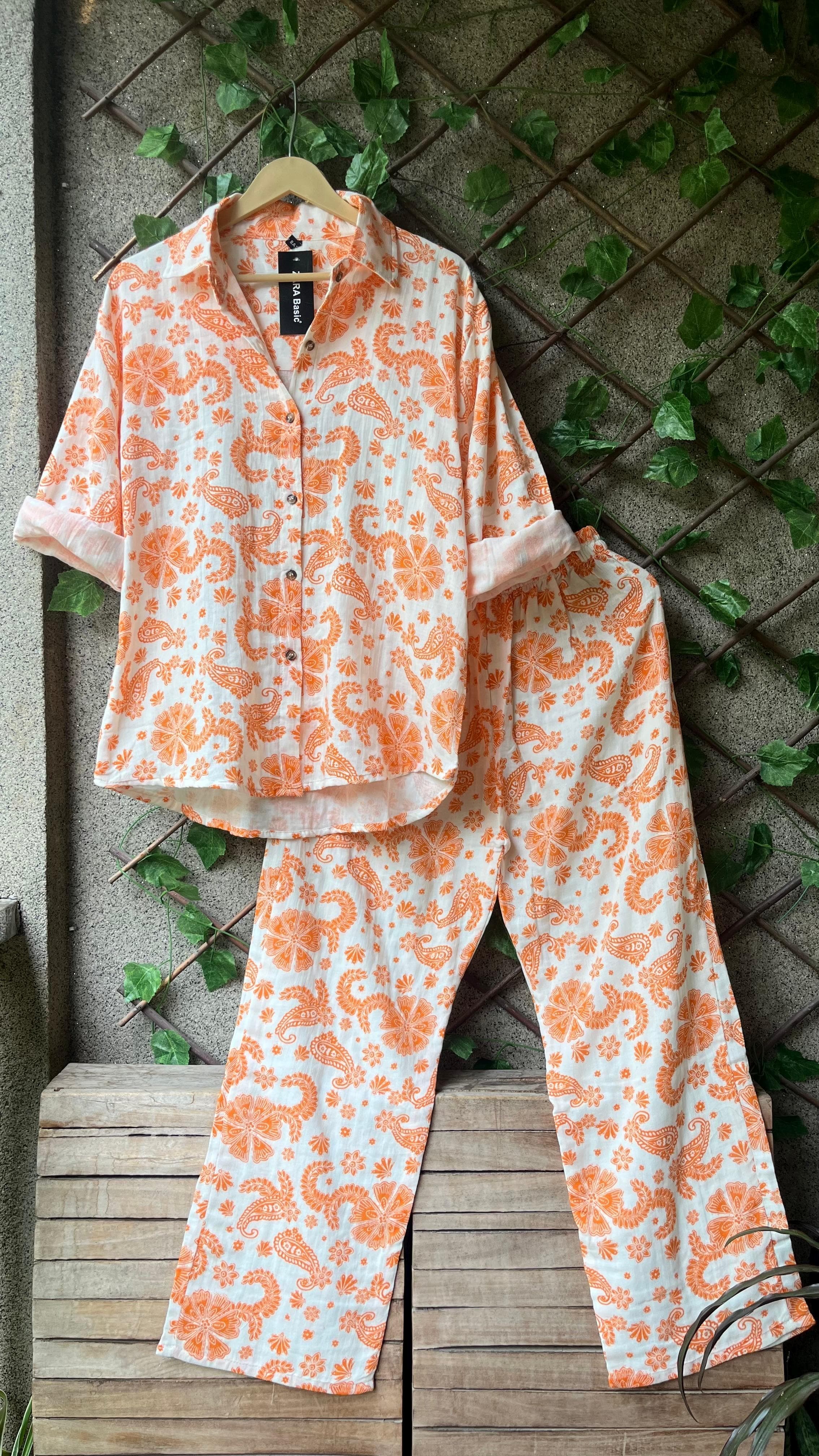 Printed Mul Mul Cord Sets