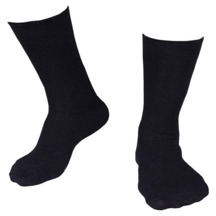 Black Casual Full Length Socks-6 pair pack