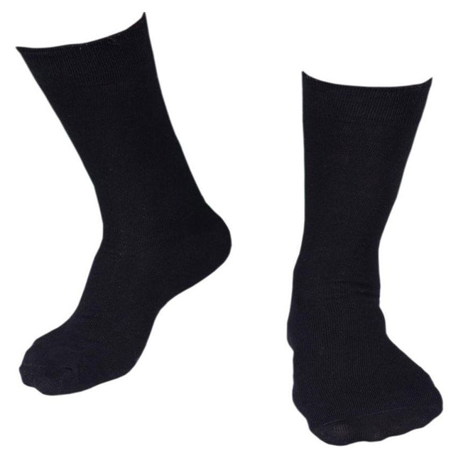 Black Casual Full Length Socks-6 pair pack